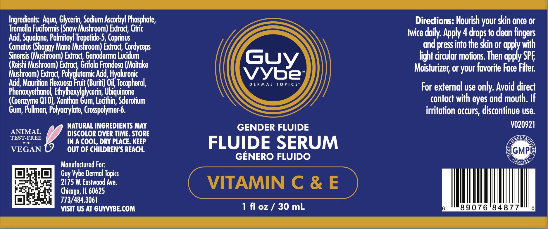 The Original Fluide Serum, 1 oz/30 mL